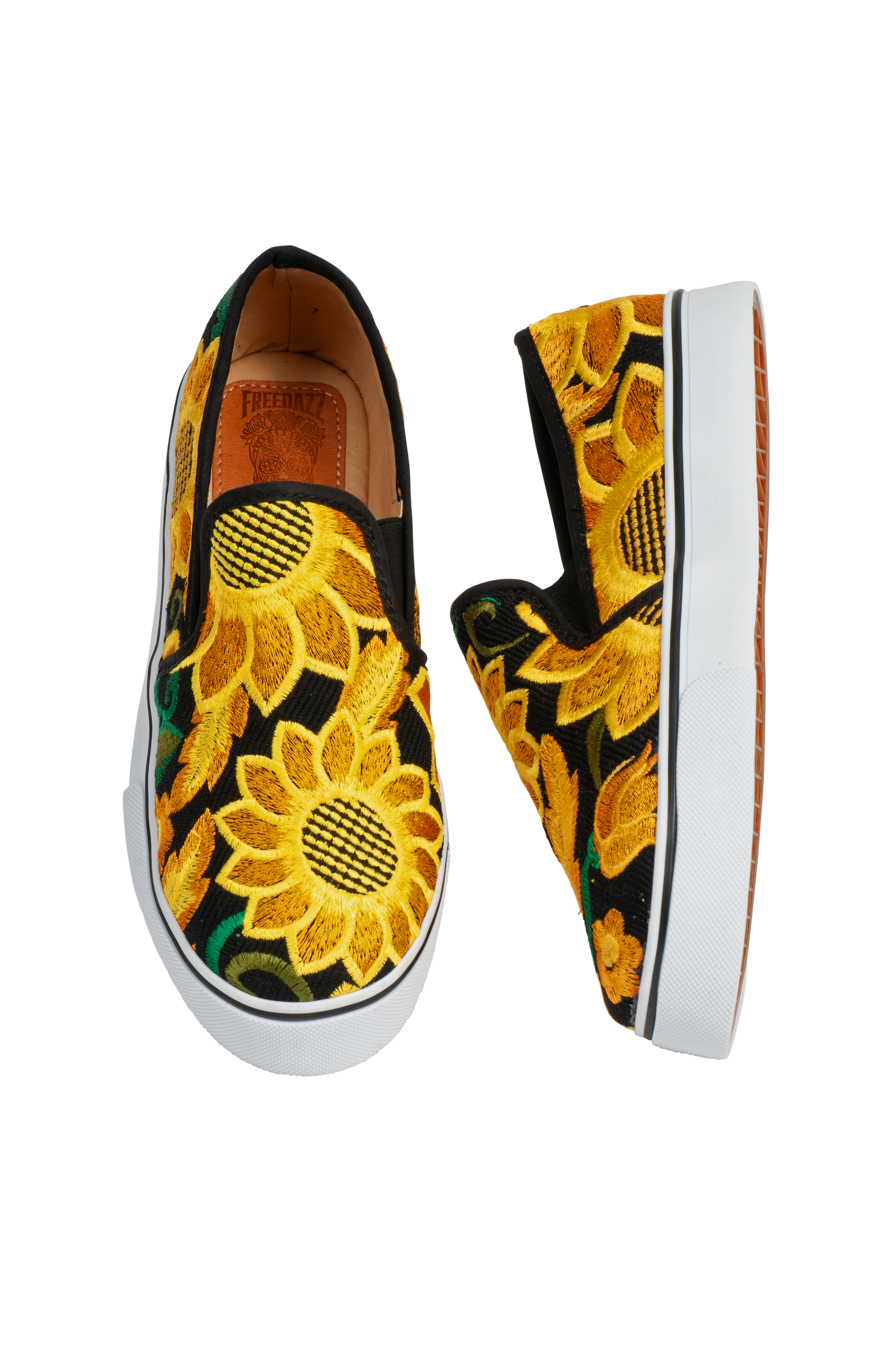 FREEDAZZ embroidered SUNFLOWER Loafer unisex sizes 6-13 – Freedazz